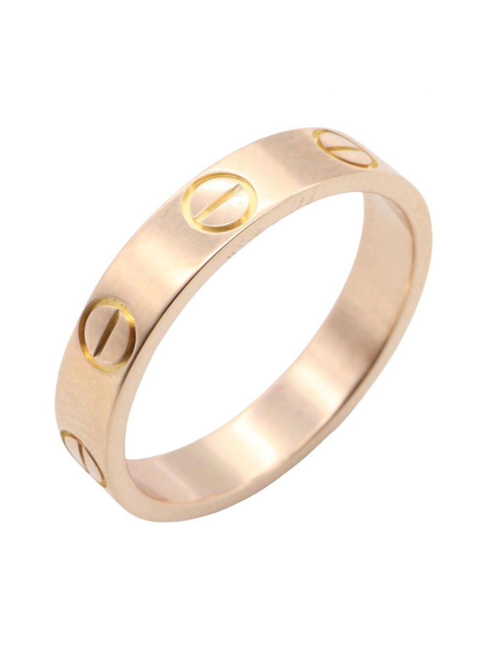 Cartier Mini Love Ring 18Kpg Pink Rose #282695C13B